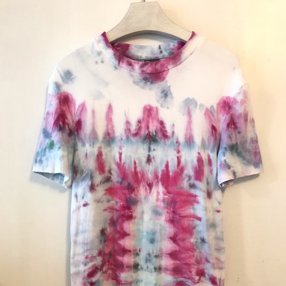 Asos T-Shirt Muscle Fit Tie Dye Custom New - Picture 2 of 15
